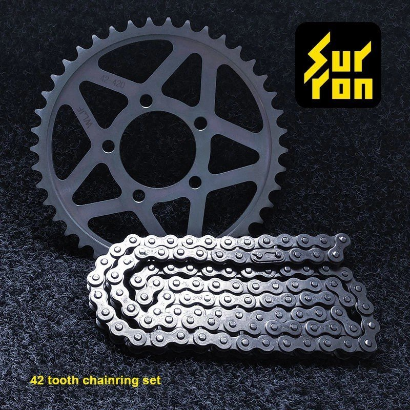 Original Surron light bee X 42T-420 sprocket and 102links chain set